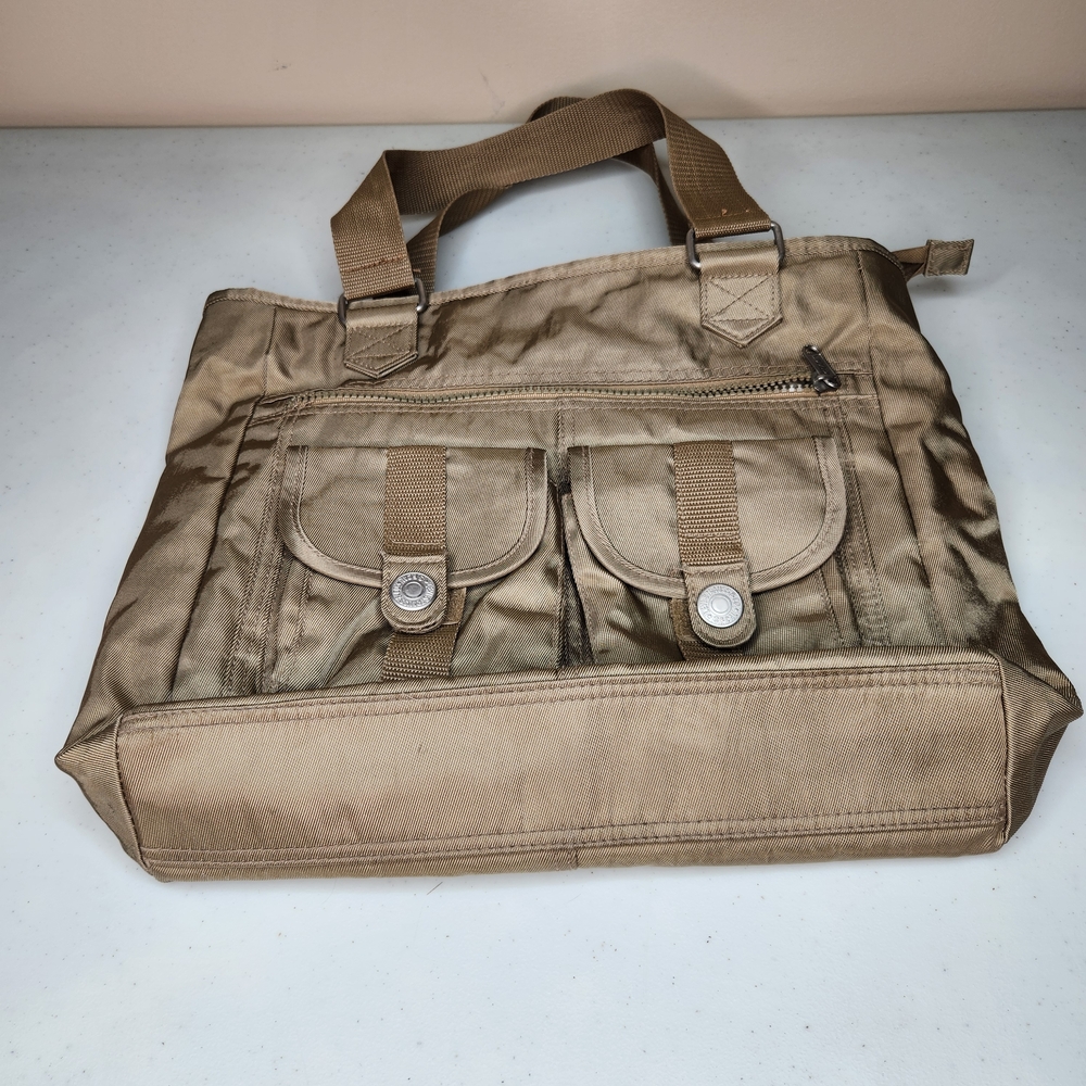Vintage Levi Strauss & Co Beige Shoulder Bag Unisex Khaki - Picture 7 of 7